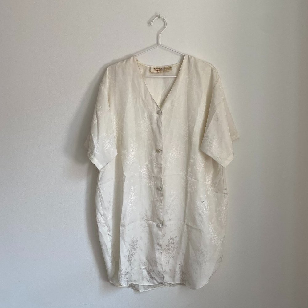 Vintage Victoria’s Secret Off White Satin Nightie